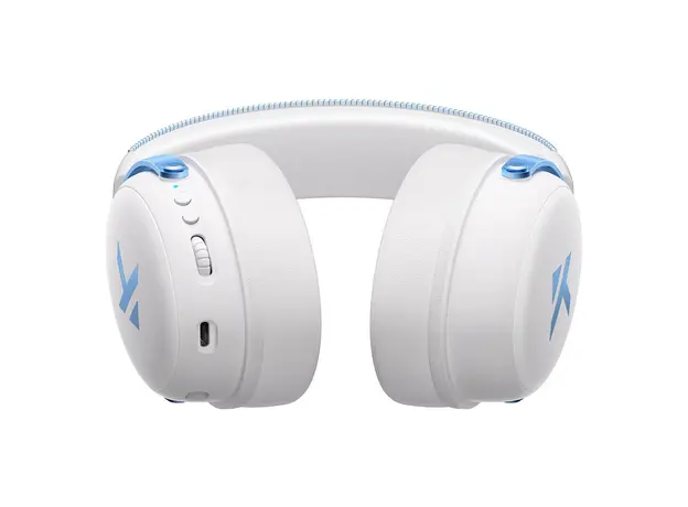 Headset MCHOSE V9 Pro HW-V9-3 Wireless Gaming Headset, 2.4GHz/BT/Type-C, 7.1, 53mm, 2000mAh, Sky White, 5 image