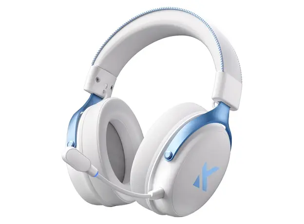 Headset MCHOSE V9 Pro HW-V9-3 Wireless Gaming Headset, 2.4GHz/BT/Type-C, 7.1, 53mm, 2000mAh, Sky White