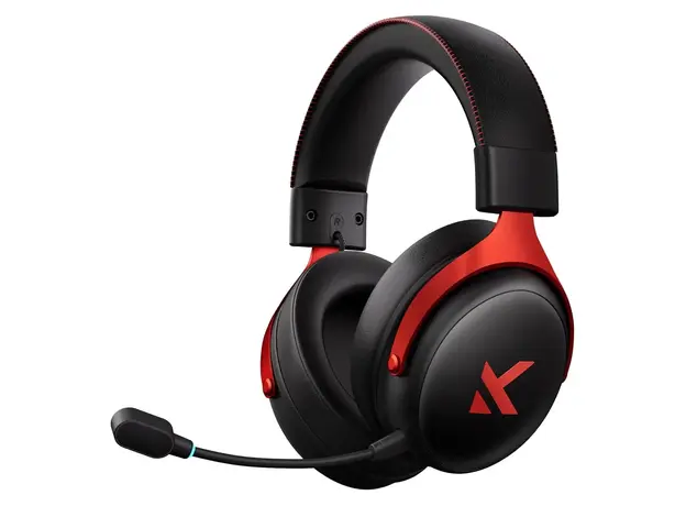 Headset MCHOSE V9 Pro HW-V9-4, Wireless 2.4GHz/Bluetooth/Wired, 53mm Drivers, 7.1 Surround, 2000mAh, Black Red, 2 image