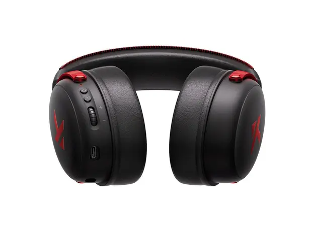 Headset MCHOSE V9 Pro HW-V9-4, Wireless 2.4GHz/Bluetooth/Wired, 53mm Drivers, 7.1 Surround, 2000mAh, Black Red, 4 image
