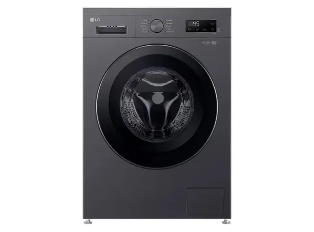 Washing Machine LG F2Y2HYP6J.AMBQME3, 7 kg, 1200 rpm, Inverter Direct Drive, LG ThinQ Wi-Fi, Middle Black