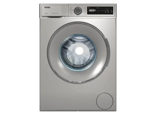 Washing Machine Vestel W812T2TDS, 8 kg, 1200 RPM, A+++, Steam, LED Display, Silver, 2 image