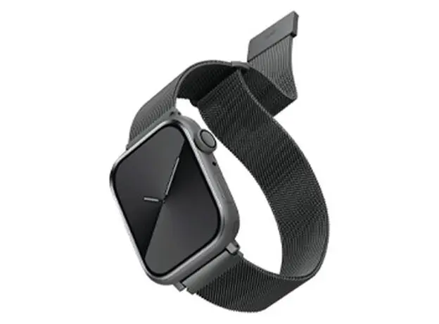 Smart Watch Strap Uniq Dante Apple Watch 41/40/38mm, Stainless Steel Mesh, Graphite, 2 image