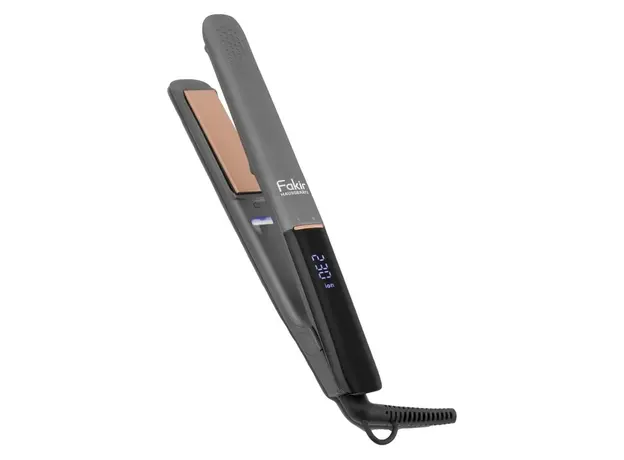 Hair Straightener Fakir Ion Fusion, 45W, 140–230°C, Ionic, Argan Oil Ceramic Plates, Grey