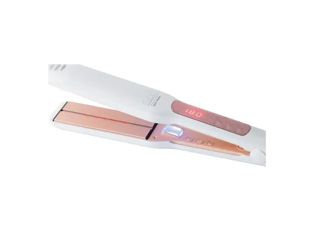 Hair Straightener Fakir Lyric Voice, Infrared & Ion, 100-230°C, LED Display, Keratin-Tourmaline Plates, White, 3 image