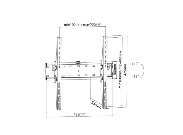 TV mount Stell Articulating SLIM for 30" - 60" TVs Max. loading: 35 kg SHO 3300, 4 image