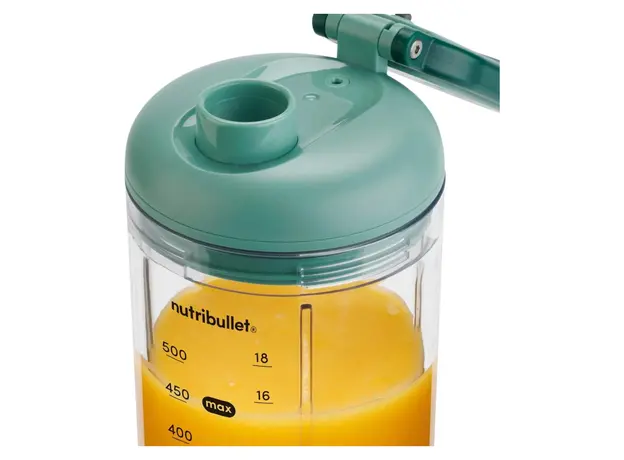 Blender NutriBullet NBP013GR Flex, Portable, 590 ml, 7.4V, USB-C Charging, Forest Green, 4 image