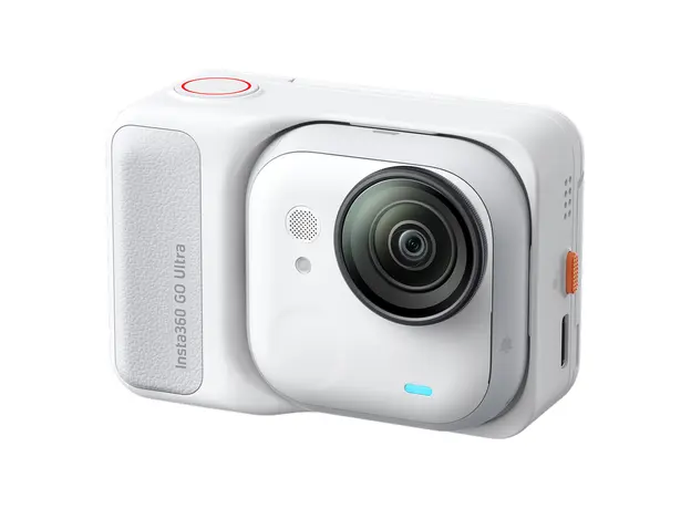 Action Camera Insta360 GO Ultra Lifestyle Bundle, 4K 60fps, 1/1.28" Sensor, 50MP, 2.5" Flip Screen, Arctic White, 2 image