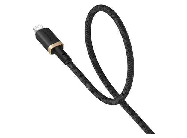 Cable Baseus Dura Series USB-A to Lightning 2.4A 1m P10377801U01-00, Black/Gold, 5 image