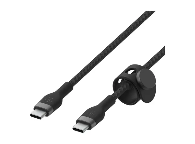 Cable Belkin BoostCharge PRO Flex USB-C to USB-C Braided Silicone Cable 60W 1M CAB011bt1MBK Black, 4 image