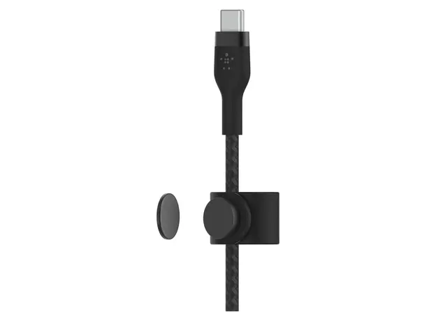Cable Belkin BoostCharge PRO Flex USB-C to USB-C Braided Silicone Cable 60W 1M CAB011bt1MBK Black, 5 image