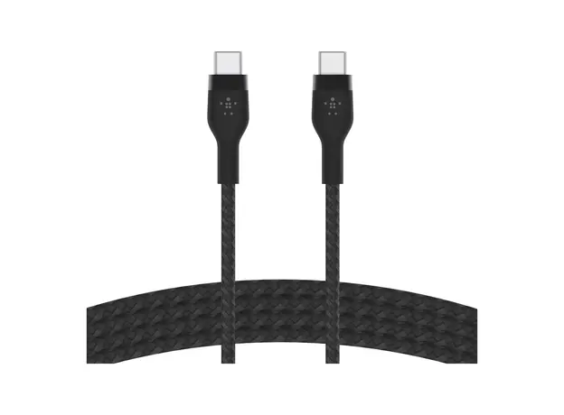 Cable Belkin BoostCharge PRO Flex USB-C to USB-C Braided Silicone Cable 60W 1M CAB011bt1MBK Black