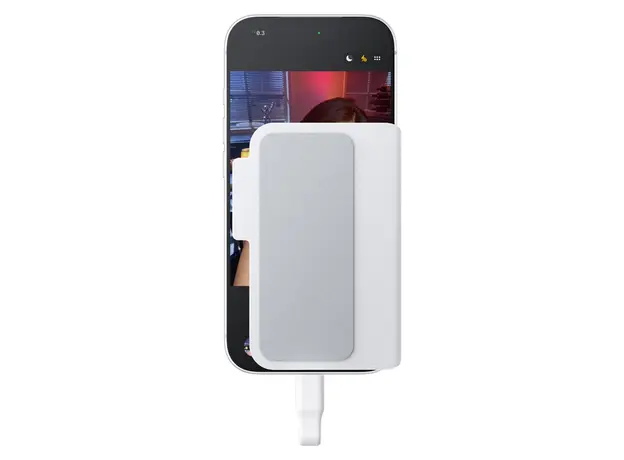 Magnetic Selfie Screen Insta360 Snap Selfie Screen with Light, 3.5", with Fill Light, White, 3 image