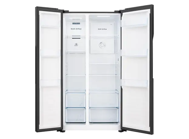 Refrigerator Gorenje NRS9186141BXI Side-by-Side, 595 L, NoFrost Plus, Inverter, Black, 4 image