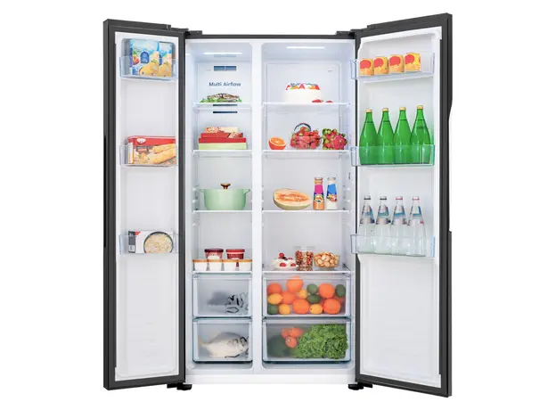Refrigerator Gorenje NRS9186141BXI Side-by-Side, 595 L, NoFrost Plus, Inverter, Black, 5 image
