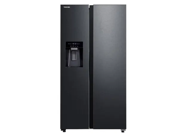 Refrigerator Toshiba GR-RS755WI-PMJ(05), Side by Side, 582 L, Inverter, A++, Morandy Grey, 2 image