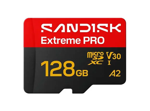 Memory Card SanDisk 128GB Extreme PRO microSDXC UHS-I U3 V30 A2 250MB/s SDSQXCJ-128G-GS6MA, 3 image