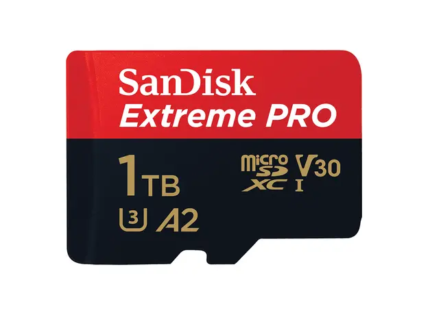 Memory Card SanDisk 1TB Extreme PRO microSDXC UHS-I 200MB/s A2 V30 U3 + SD Adapter SDSQXCD-1T00-GN6MA