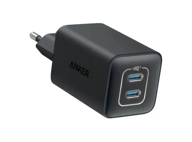 Mobile Charger Anker 523 Charger (Nano 3, 47W) A2039L11, 2x USB-C, GaN, Black