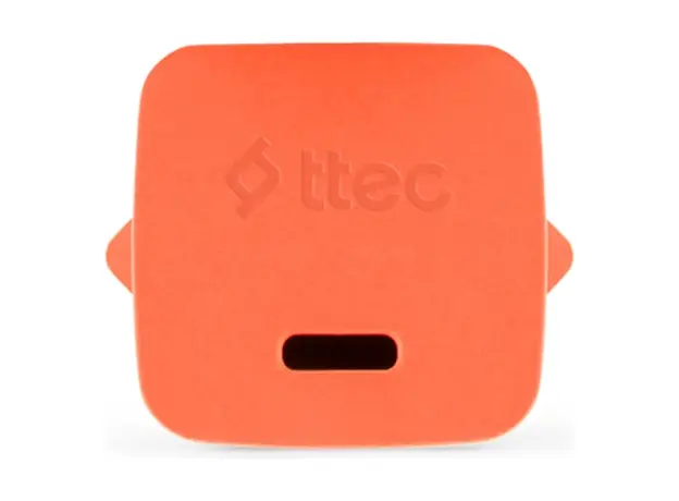 Charger Ttec 2SCG20CNT SmartCharger GaN 20W PD, USB-C + USB-C to USB-C 60W cable, 120 cm, Neon Orange, 5 image