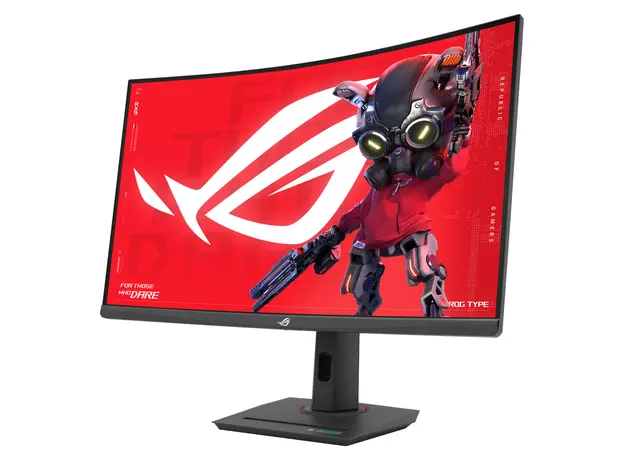 Monitor Asus ROG Strix XG32WCMS 31.5" QHD Fast VA Curved 280Hz 1ms HDMI DP USB-C DisplayHDR 400 Black (90LM09X0-B01970)