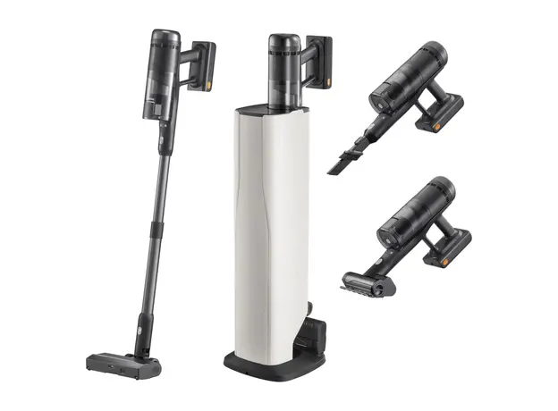 Vacuum Cleaner Roborock H60 Hub Ultra, Cordless Stick, 210AW, 90 min, Auto-Empty Dock 3L, White