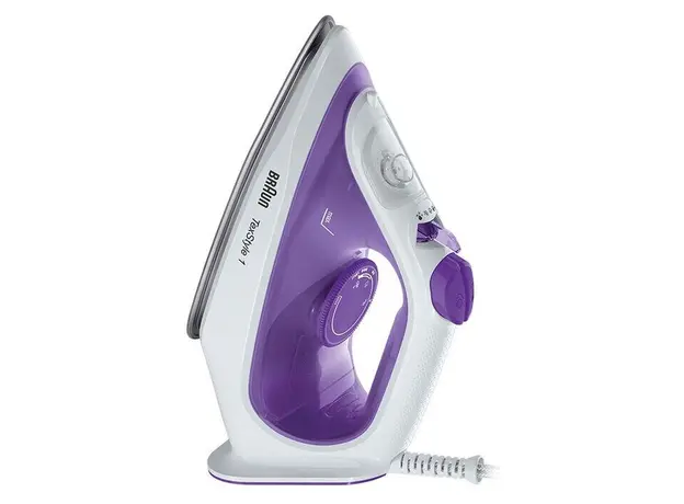 Steam Iron Braun TexStyle 1 SI1080VI, 2000W, 130 g/min, SuperCeramic, Violet/White, 3 image