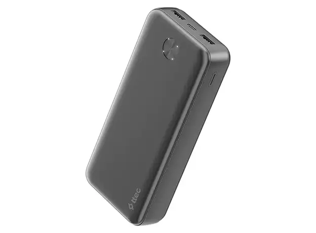 Power Bank Ttec 2BB267S Recharger 20000mAh, USB-C + 2 x USB-A, Black