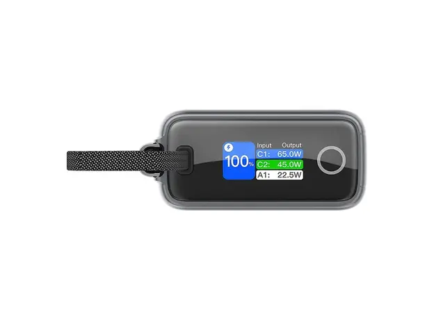 Power Bank Ttec ReCharger Pro Max TFT 2BB273G, 20000mAh, PD 65W, Built-in USB-C Cable, Silver, 3 image