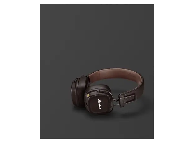 Headphones Marshall Major IV Wireless On-Ear, Bluetooth 5.0, 80+ Hours, Wireless Charging, Brown, 2 image