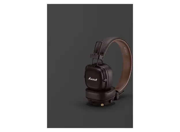Headphones Marshall Major IV Wireless On-Ear, Bluetooth 5.0, 80+ Hours, Wireless Charging, Brown, 5 image