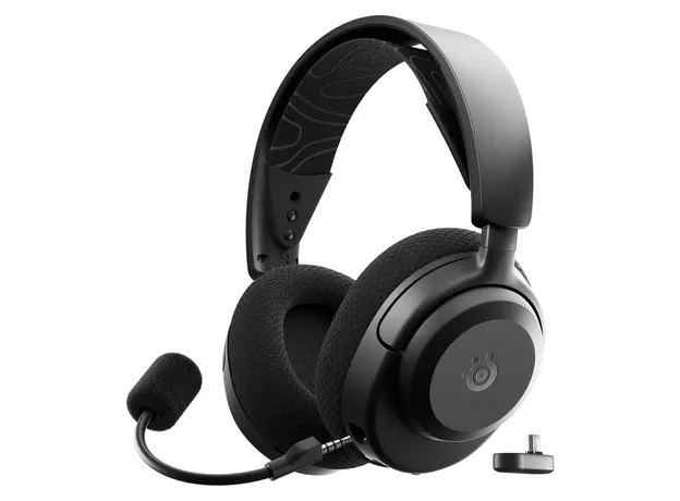 Headset SteelSeries Arctis Nova 3 Wireless for PC 61775, 2.4GHz + Bluetooth 5.3, Black, 2 image