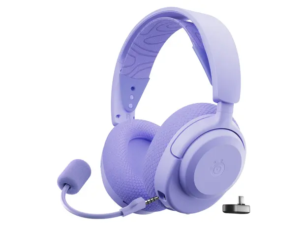 Headset SteelSeries Arctis Nova 3 Wireless for PC 61778, 2.4GHz + Bluetooth 5.3, 40mm, Lavender