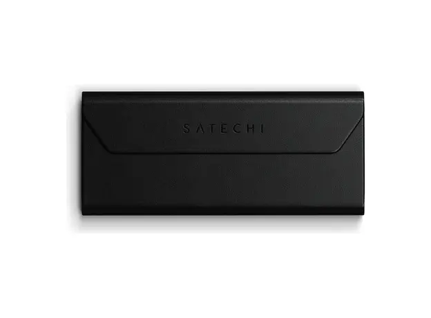 Smart Glasses Case Satechi Vegan-Leather FindAll Glasses Case ST-LFAGCK, Apple Find My, Wireless Charging, Black, 2 image