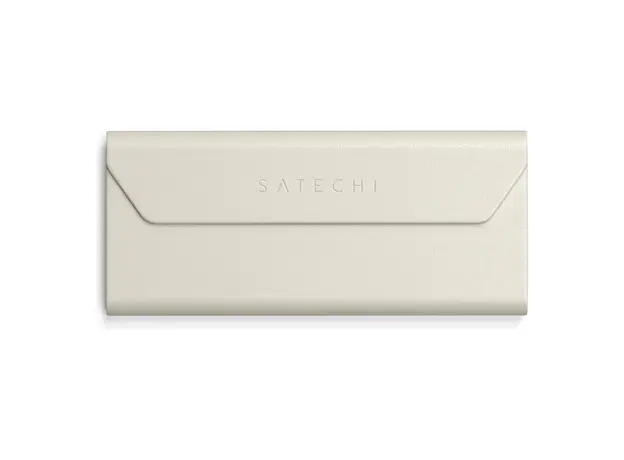 Smart Glasses Case Satechi Vegan-Leather FindAll Glasses Case ST-LFAGCW, Apple Find My, Wireless Charging, Sand, 2 image
