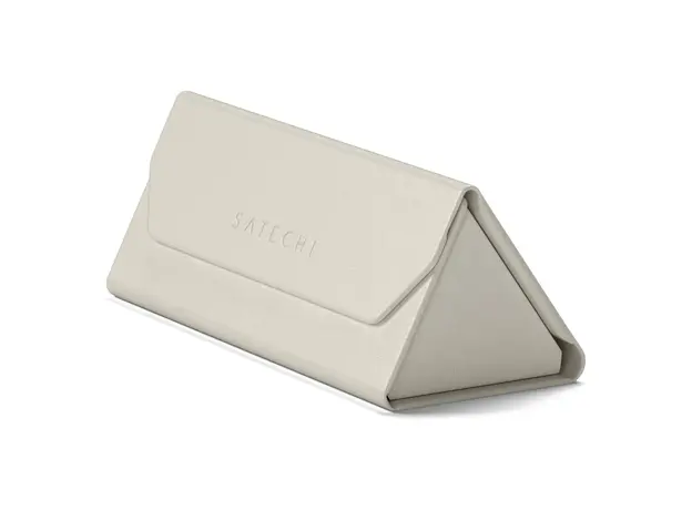 Smart Glasses Case Satechi Vegan-Leather FindAll Glasses Case ST-LFAGCW, Apple Find My, Wireless Charging, Sand