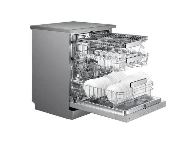 Dishwasher Samsung DW70H73YCFRWT, 60 cm, 14 Place Settings, 44 dB, AutoRelease, Wi-Fi, Stainless Steel, 2 image