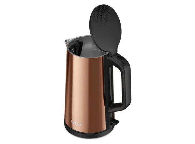 Electric Kettle Tefal KI583C10 Bouilloire, 1.5L, 2000W, Double Wall, Stainless Steel, Bronze, 3 image