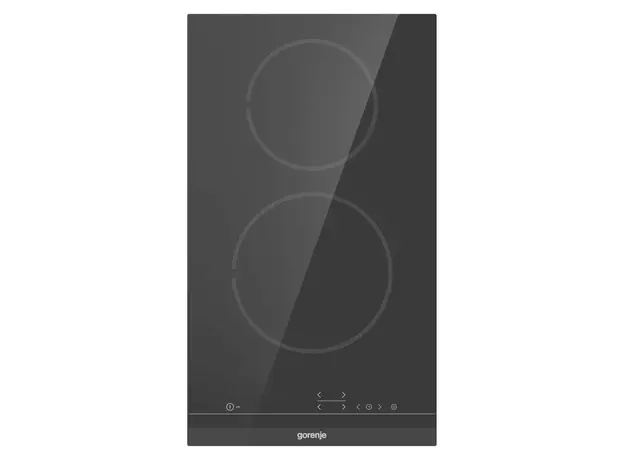 Hob Gorenje ECT321BCSC, Electric, 2 Zones, 30 cm, Glass-Ceramic, Touch Control, Black, 2 image