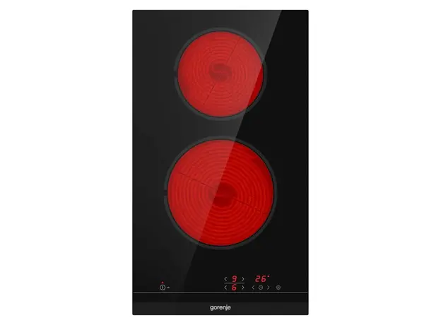 Hob Gorenje ECT321BCSC, Electric, 2 Zones, 30 cm, Glass-Ceramic, Touch Control, Black, 3 image