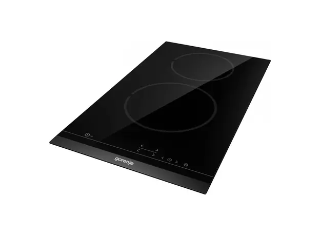 Hob Gorenje ECT321BCSC, Electric, 2 Zones, 30 cm, Glass-Ceramic, Touch Control, Black