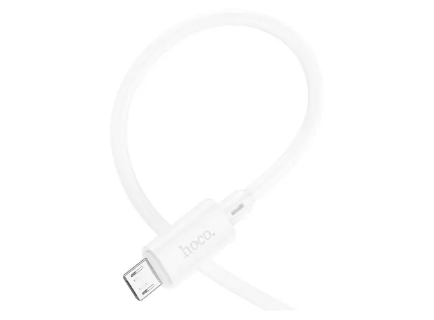 Cable Hoco X88 Gratified USB to Micro-USB, 2.4A, 1m, White, 2 image