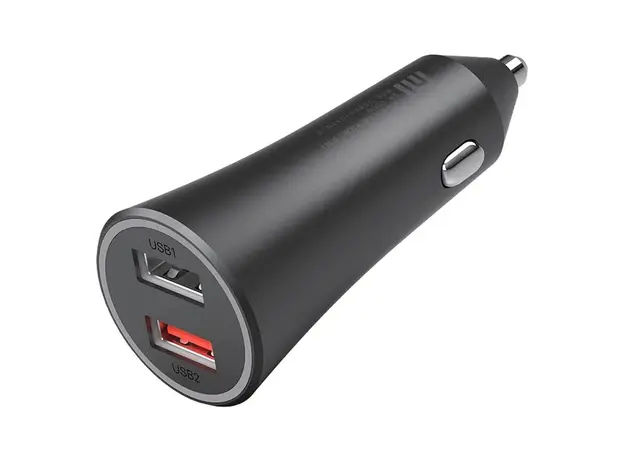 Car Charger Xiaomi Mi 37W Dual-Port Car Charger GDS4147GL CC06ZM, 2x USB-A, 37W, Black