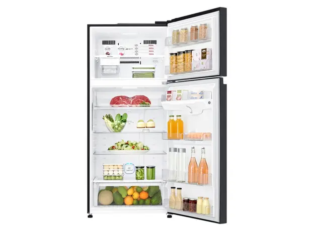 Refrigerator LG GN-C732SGGM Top Freezer, 547/506 L, Smart Inverter, DoorCooling+, Hygiene Fresh+, Black Glass, 3 image