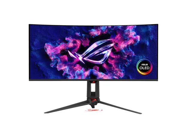 Monitor Asus 90LM0CU0-B01971 ROG Swift OLED PG34WCDN 34" QD-OLED 3440x1440 360Hz 0.03ms, 21:9 1800R, 2xHDMI 2.1, DP 2.1, USB-C 90W, Black, 2 image