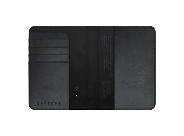Passport Cover Satechi Vegan-Leather FindAll Passport Cover ST-VPCK, Apple Find My, RFID Protection, Wireless Charging, Black, 2 image