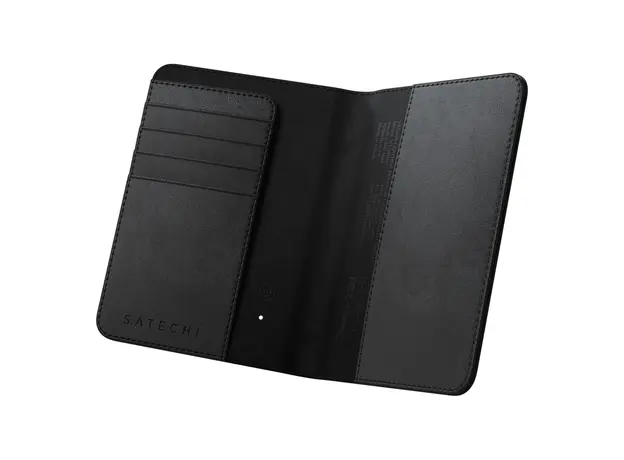 Passport Cover Satechi Vegan-Leather FindAll Passport Cover ST-VPCK, Apple Find My, RFID Protection, Wireless Charging, Black