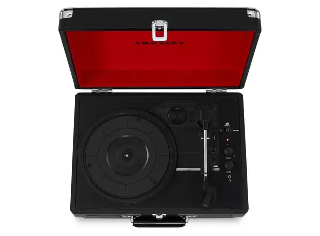 Turntable Crosley Cruiser Plus CR8005F-BK, Bluetooth, 3-Speed (33/45/78), Built-in Speakers, Black, 8 image