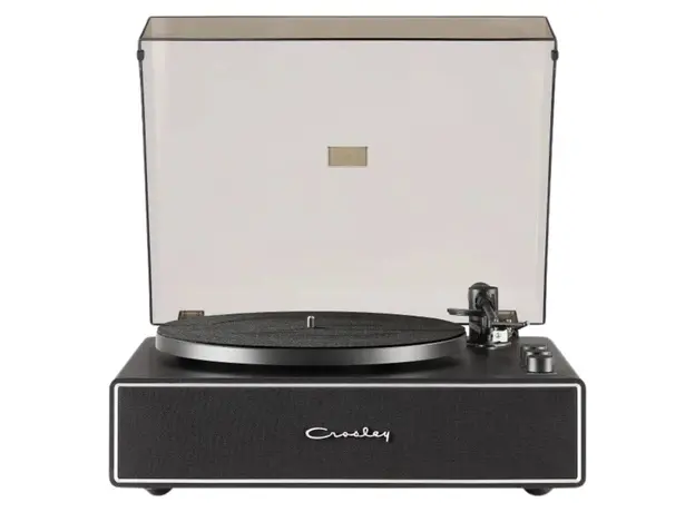 Record Player Crosley Stave CR6046A-BKSL4, Bluetooth 5.4, Built-in Speakers 60W, 33/45 RPM, Black, 2 image