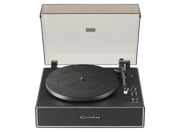 Record Player Crosley Stave CR6046A-BKSL4, Bluetooth 5.4, Built-in Speakers 60W, 33/45 RPM, Black, 3 image
